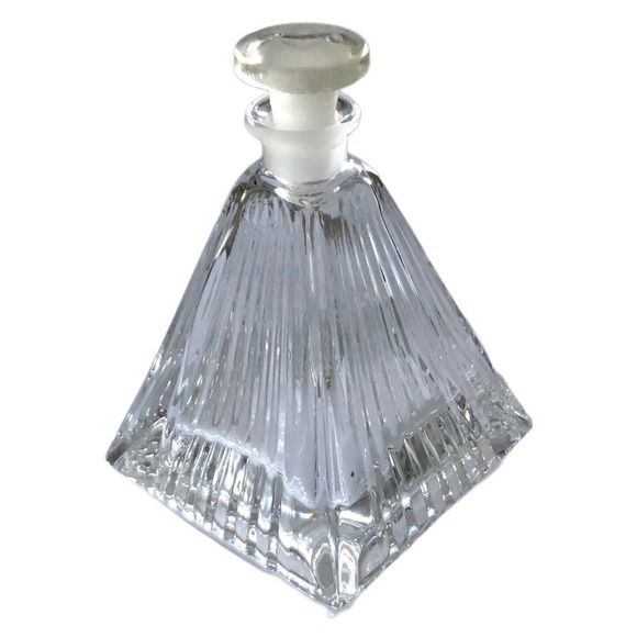 RCR ROYAL CRYSTAL ROCK 5" PYRAMID CRYSTAL PERFUME BOTTLE/STOPPER/SEAL/SALE! - Picture 4 of 10